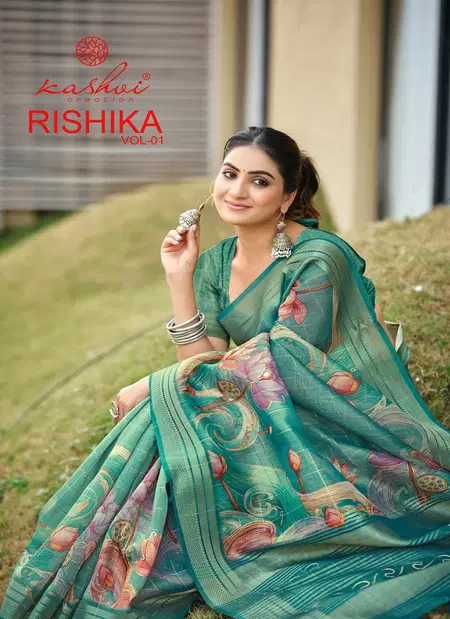 Rishika Vol 1 By Kashvi Digital Printed Saree Wholesale Price In Surat